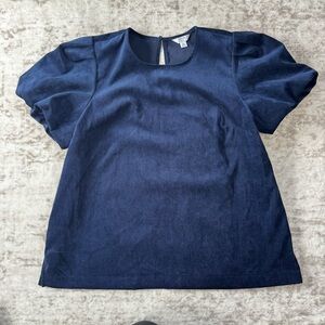 Corduroy/velvet type blouse crown & Ivy size XL